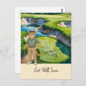 Golfer ist Golfer für Katzenliebhaber, um bald wie Postkarte (Vorne/Hinten)