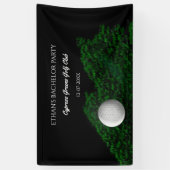 Golfer Junggesellenabschied - Grüner Golfball - Go Banner (Vertikal)