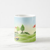 Golfer-Kaffee-Tasse Verwandlungstasse (Mittel)