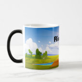 Golfer-Kaffee-Tasse Verwandlungstasse (Links)