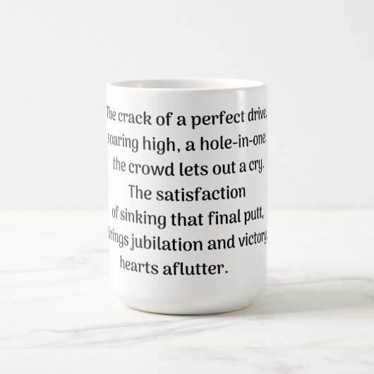 Golfer Kaffeetasse (Mittel)