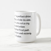 Golfer Kaffeetasse (VorderseiteRechts)