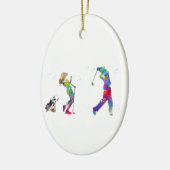 Golfer Keramik Ornament (Links)