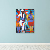 Golfer Komposition IIV - Leinwand Art Print (Insitu (Holzboden))
