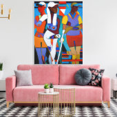Golfer Komposition IIV - Leinwand Art Print (Insitu (Wohnzimmer))