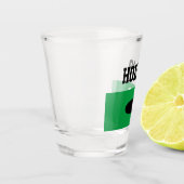 Golfer können bei einem Sonnengolfball-Glas-Gesche Schnapsglas (Links)