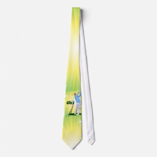 Golfer-Krawatte Sunburst. Krawatte (Vorderseite)