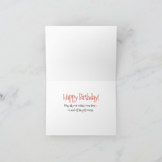 Golfer Lady Birthday & Fairy Golfmutter wünscht (Innenseite)