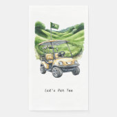 Golfer Lass uns Par Tee für Party feiern     Serviette (Vorderseite)