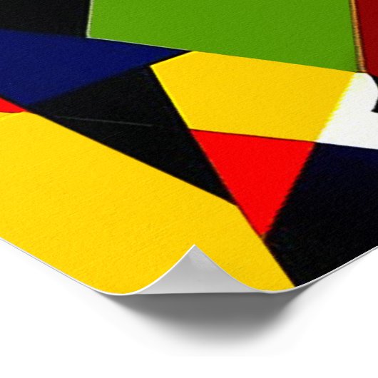 Golfer - Leinwand Print Poster (Ecke)