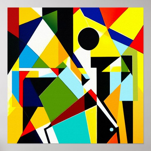 Golfer - Leinwand Print Poster (Vorne)