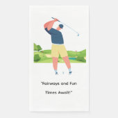 Golfer Let's Par T-Shirt für Party lustiges Sprich Serviette (Vorderseite)