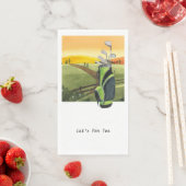 Golfer Let's Par T-Shirt für Party Paper Handtuch Serviette (Beispiel)