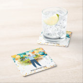 Golfer Let's Par T-Shirt für Party Rechteckiger Pappuntersetzer (Vor Ort)