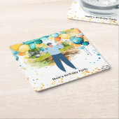 Golfer Let's Par T-Shirt für Party Rechteckiger Pappuntersetzer (angewinkelt)