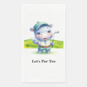 Golfer Let's Par T-Shirt für Party Serviette (Vorderseite)