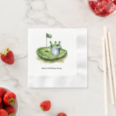 Golfer  Let's Par Tee for Party  Serviette (Beispiel)