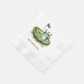 Golfer  Let's Par Tee for Party  Serviette (Ecke)