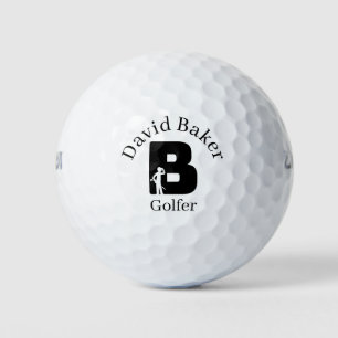 Golfer Letter B Golfball