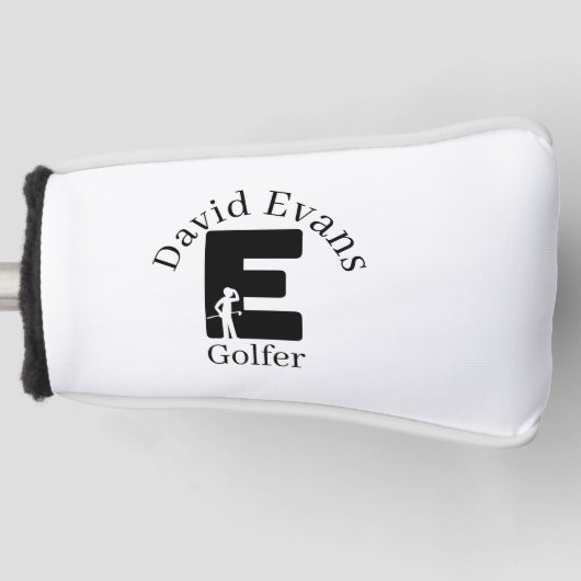 Golfer Letter E Golf Headcover (Vorderseite)