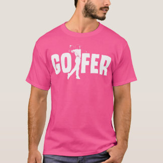 Golfer Lettering Golfplatz Caddy Handicap G T-Shirt