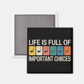 Golfer Life is Full of Important Choices Golf Magnet (Vorderseite/Rückseite)