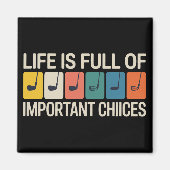 Golfer Life is Full of Important Choices Golf Magnet (Vorne)