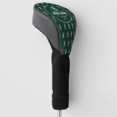 Golfer-Logo/Monogram-Golflebensgrün Golf Headcover (angewinkelt)
