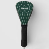 Golfer-Logo/Monogram-Golflebensgrün Golf Headcover (Vorderseite)