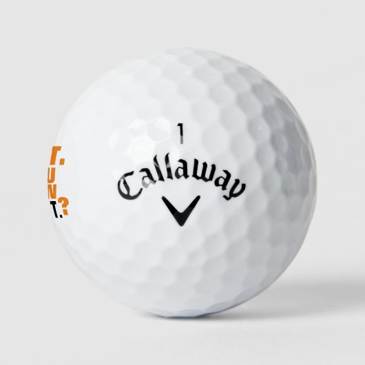 Golfer-Logoball mit Namen Golfball (Logo)