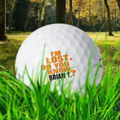 Golfer-Logoball mit Namen Golfball