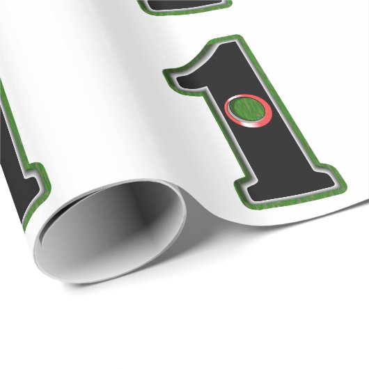 Golfer-Loop hoch im Kurs Geschenkpapier (Rolleneckpunkt)