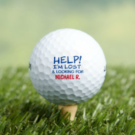 Golfer Lost Ball Funny mit Namen