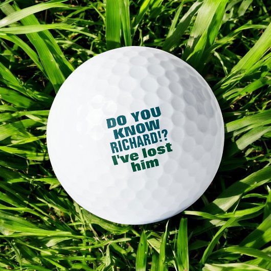 Golfer Lost Ball mit Sinn für Spaß