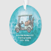 Golfer Love Memory Golf Memorial Ornament (Vorderseite)