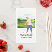 Golfer lustiges Sprichwort über Golfer Serviette (Beispiel)