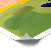 Golfer-Malerin - Kunstdrucken Poster (Ecke)