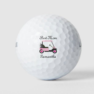 Golfer Mama Golfer Golf Cart Muttertag Custom Golfball
