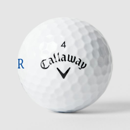 Golfer Man spielt Mit Monogramm Golf Golfball (Logo)