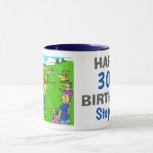 Golfer mit einem Schuss, der sich neu fängt Tasse (Zentrum)