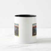 Golfer mit Golden Gate Bridge im Hintergrund Tasse (Zentrum)
