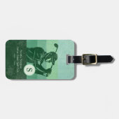 Golfer mit Golf Club Gepäckanhänger (Vorderseite horizontal)