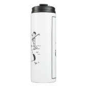 Golfer mit Sign Sprichwort Wie fahre ich? Funny Thermosbecher (Vorderseite)