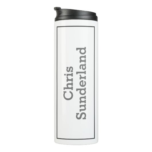 Golfer mit Sign Sprichwort Wie fahre ich? Funny Thermosbecher (Nach rechts gedreht)