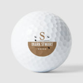 Golfer Modern Light Brogram Golf Balls Golfball (Vorderseite)