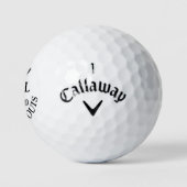 Golfer Monogram Crossed Clubs & King Crown Golfball (Logo)