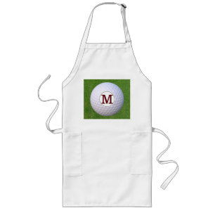 Golfer Monogram Golfer Grüntöne GRILLEN Turf Lange Schürze