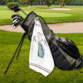 Golfer Monogram modern Lässig Golfhandtuch