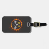 Golfer Monogram Name Black Gepäckanhänger (Vorderseite horizontal)