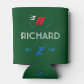 Golfer-Monogramm Dosenkühler (Rückseite)